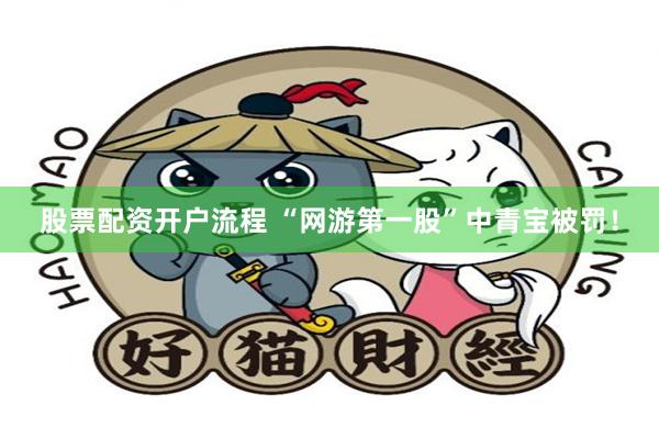 股票配资开户流程 “网游第一股”中青宝被罚！