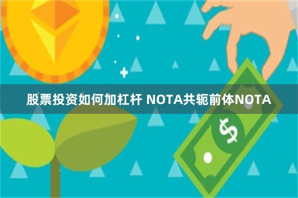 股票投资如何加杠杆 NOTA共轭前体NOTA